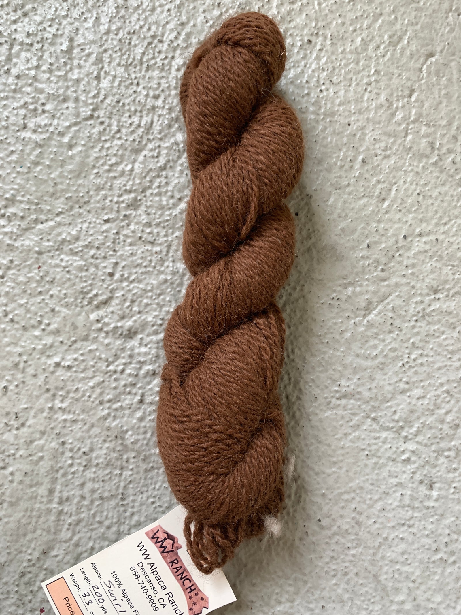 WW Ranch Local Alpaca Yarn
