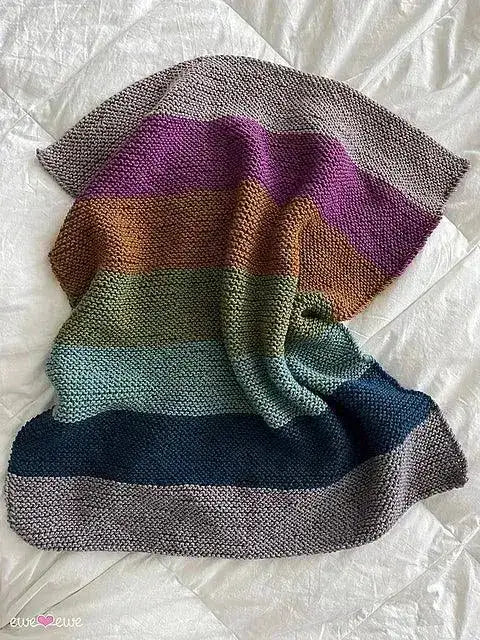 Softly Striped Blanket Kit - Apricot Yarn & Supply