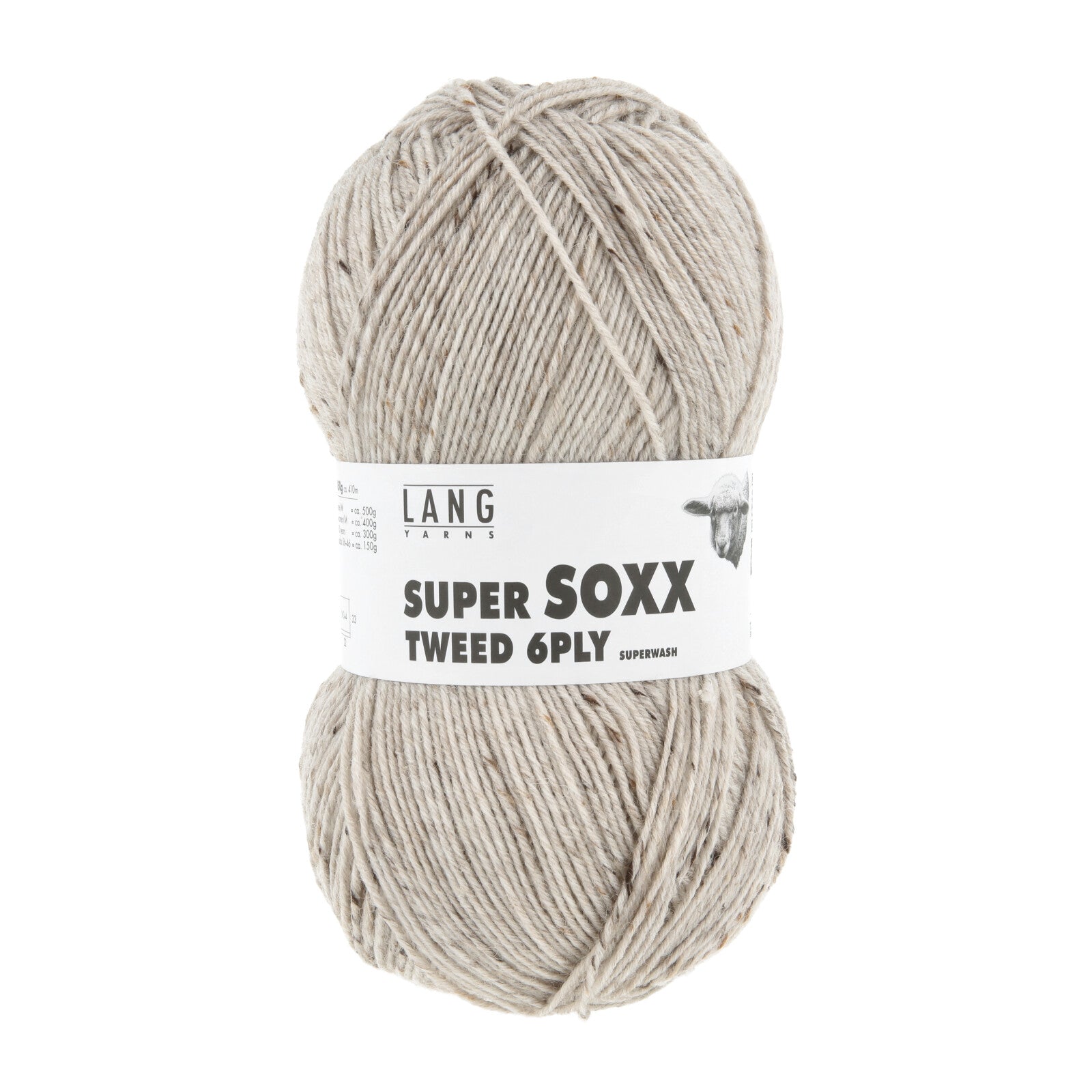 LANGYARNS Super Soxx Tweed 6ply - Apricot Yarn & Supply