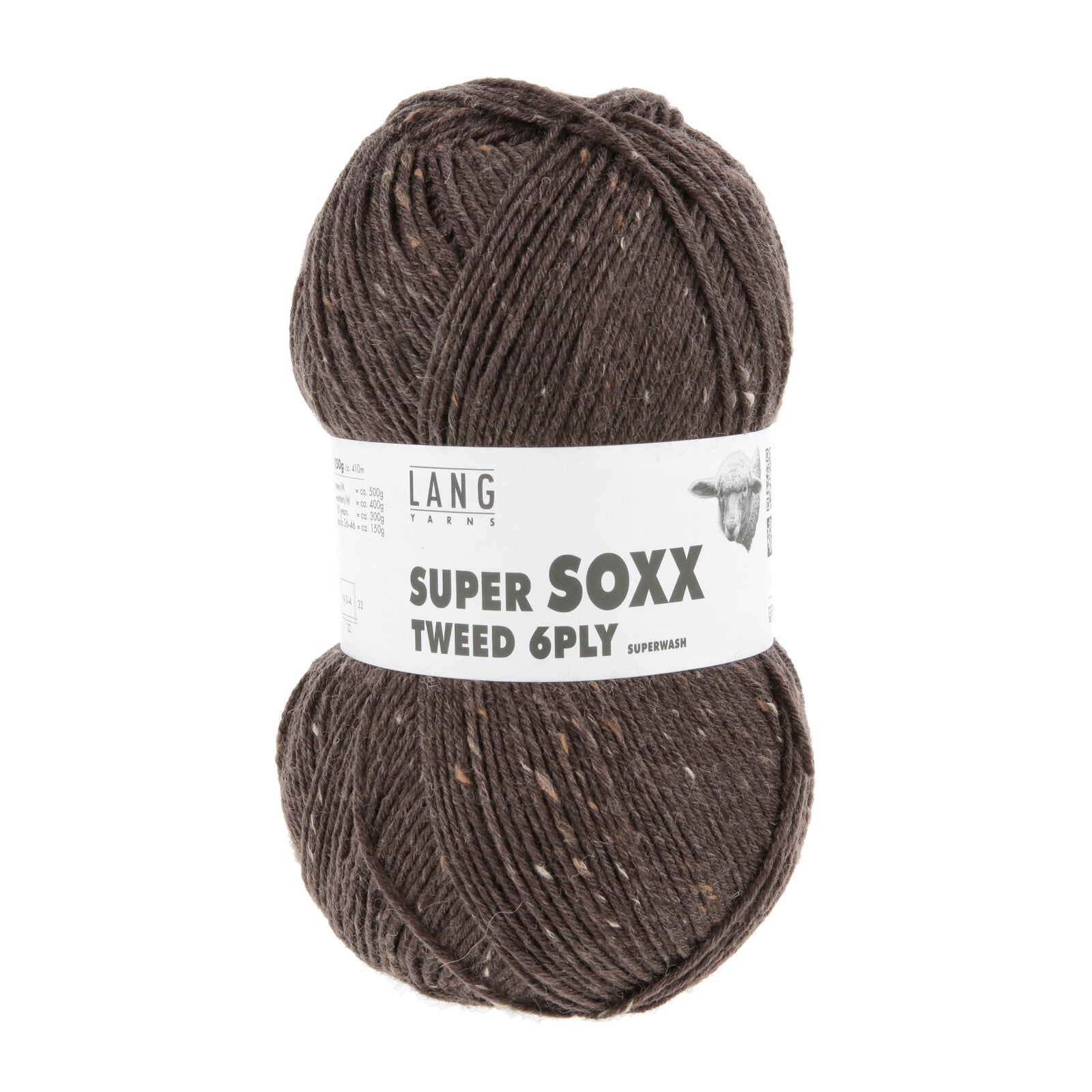 LANGYARNS Super Soxx Tweed 6ply - Apricot Yarn & Supply