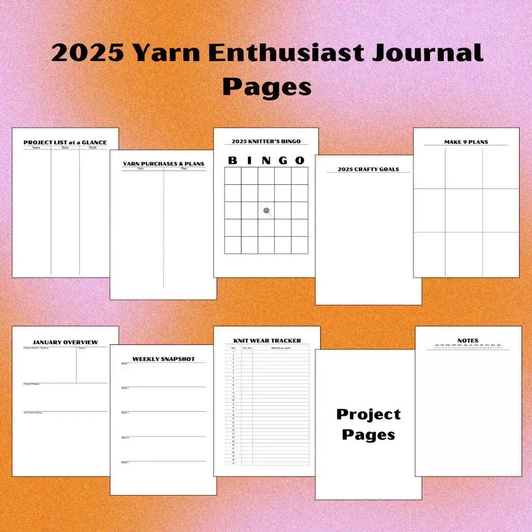 Knit California 2025 Project Journal - Apricot Yarn & Supply