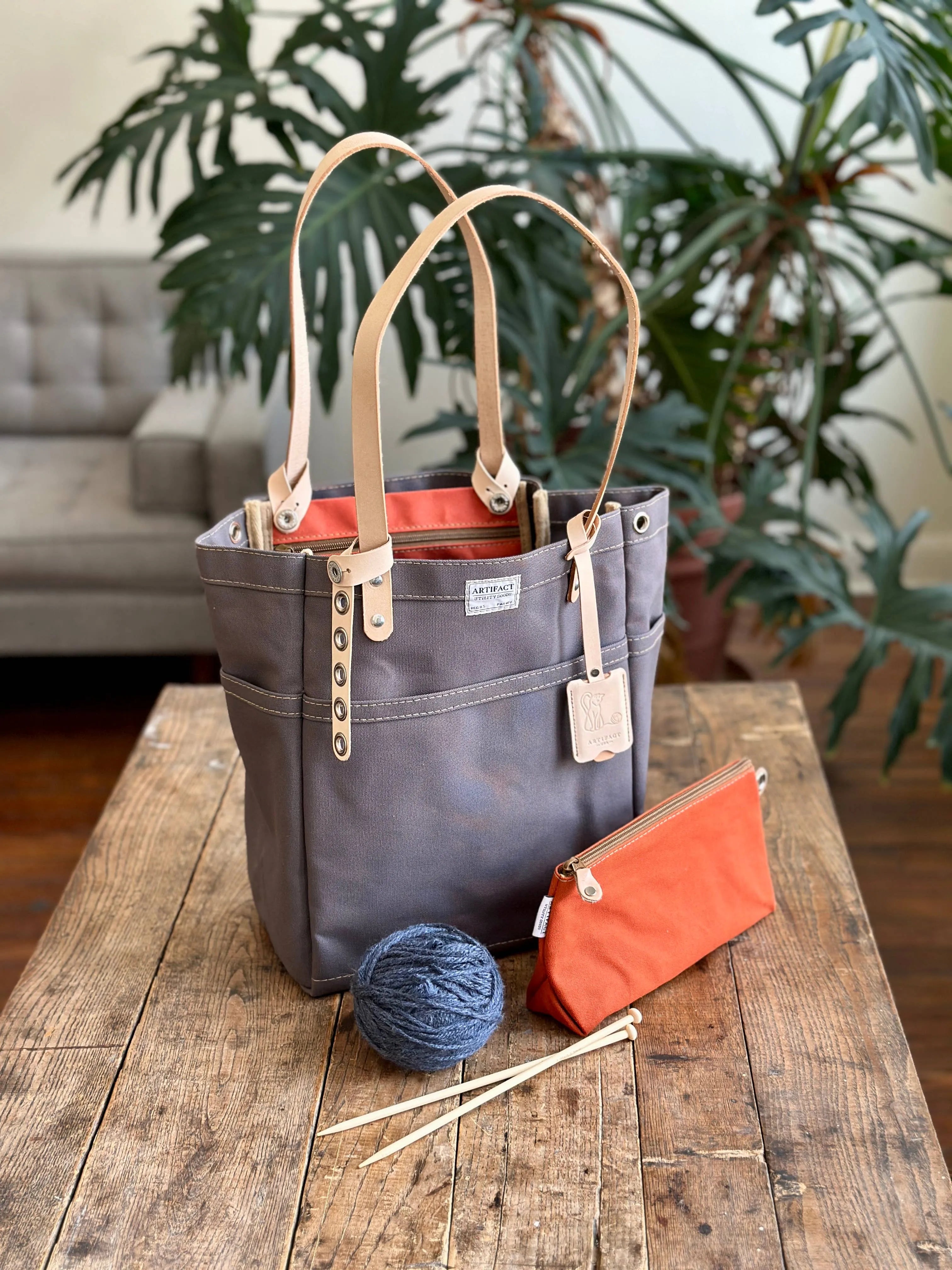 ARTIFACT Project Bag - Apricot Yarn & Supply