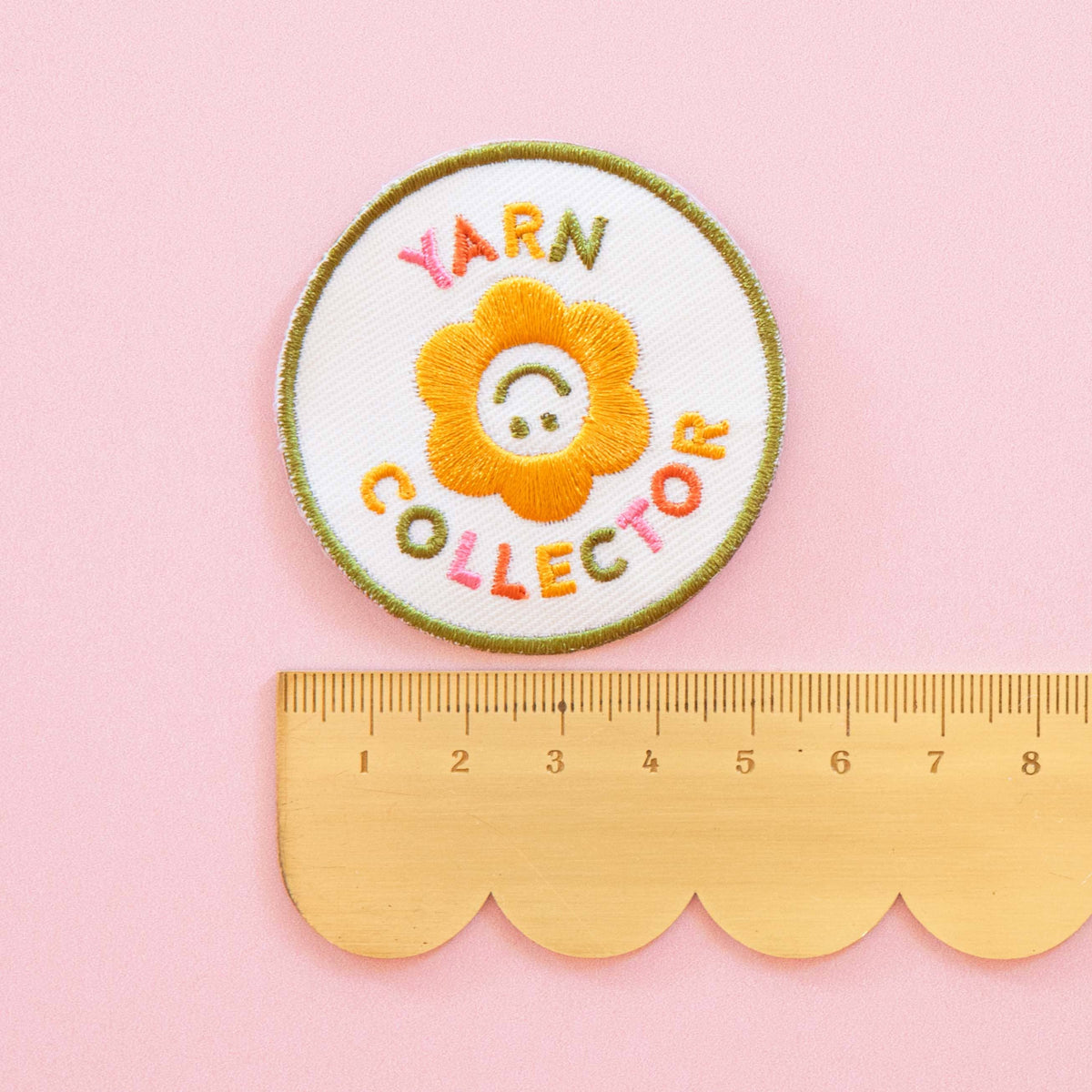 Sarah Hearts Yarn Collector Iron-On Patch
