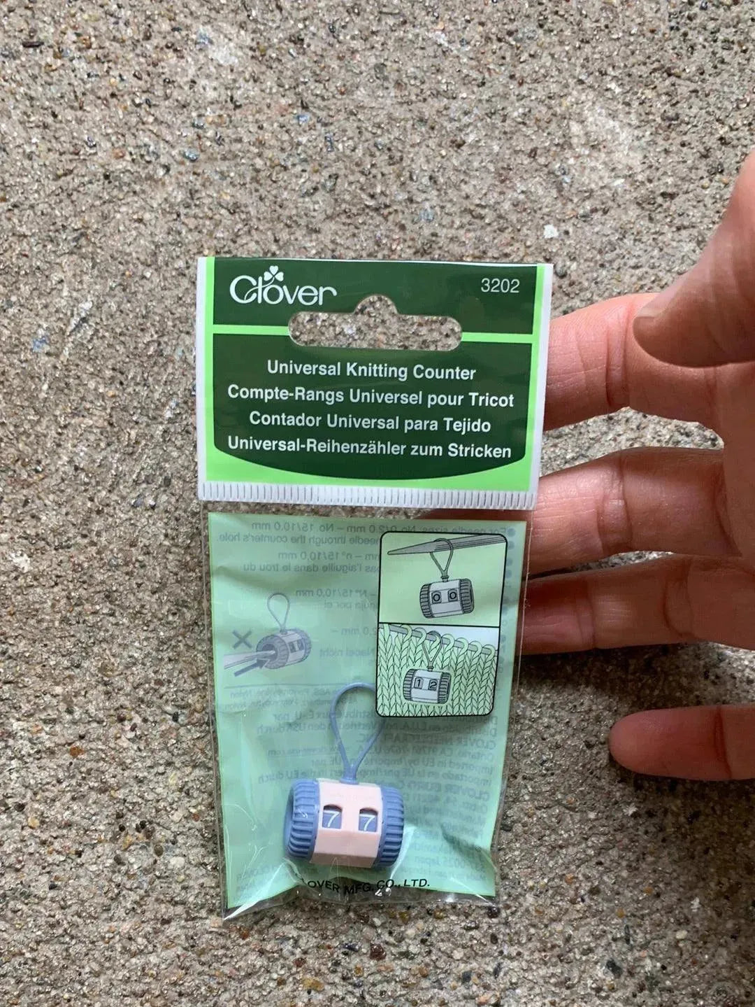 Clover Universal Knitting Counter - Apricot Yarn & Supply