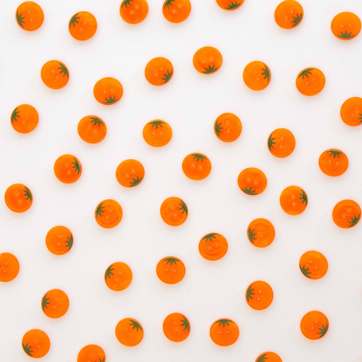 Sarah Hearts Orange Heirloom Tomato Small 5/8" Buttons