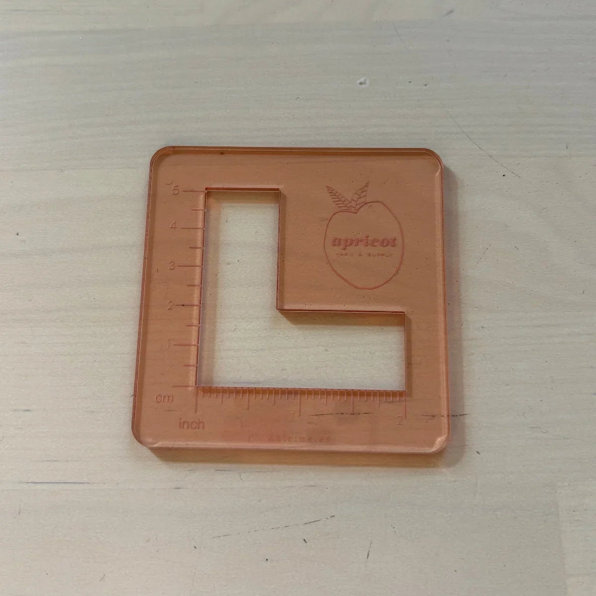 Apricot-acrylic-gauge-swatch