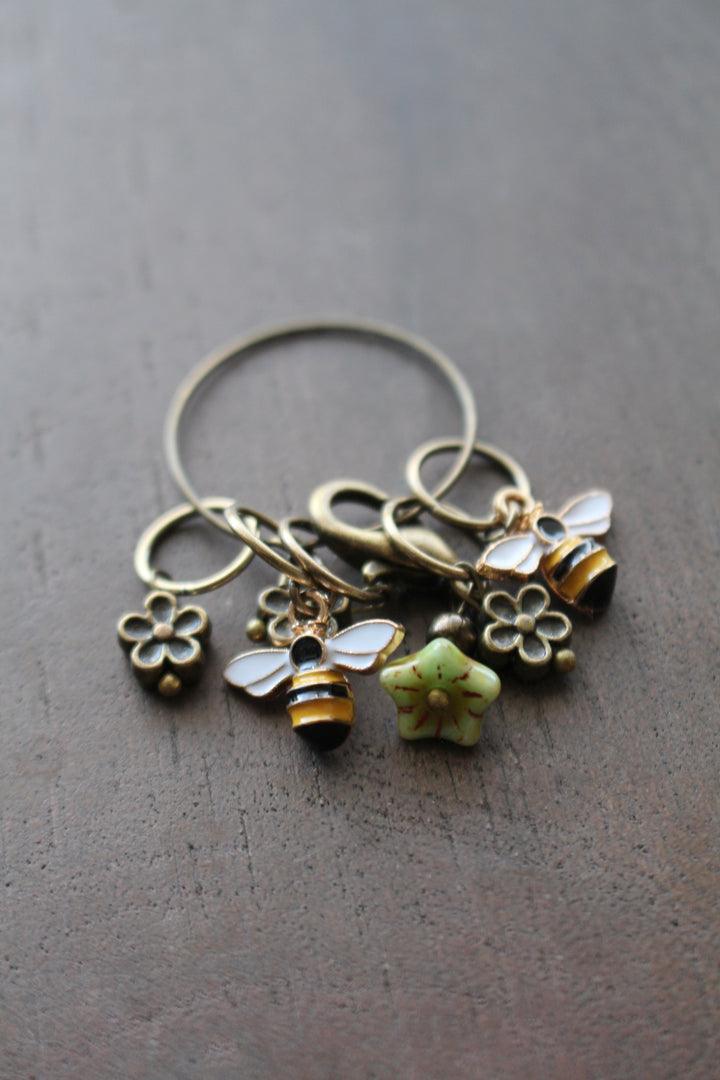 Bee and Bloom Stitch Markers