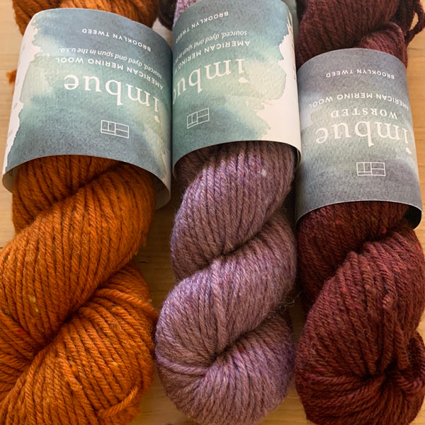 Wool Yarn For Knitting, Crochet & Weaving - Merino & Blend Tagged tweed -  Apricot Yarn & Supply