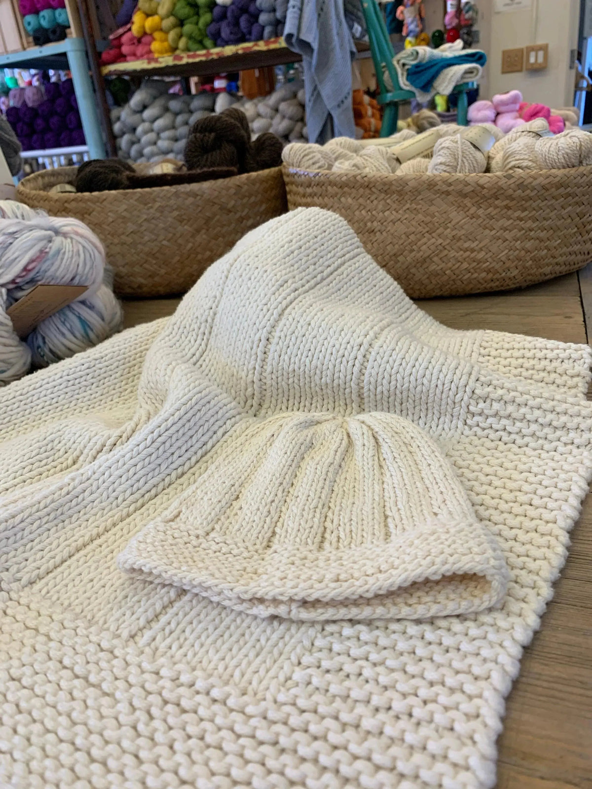 Cape May Cotton Blanket Kit - Apricot Yarn & Supply
