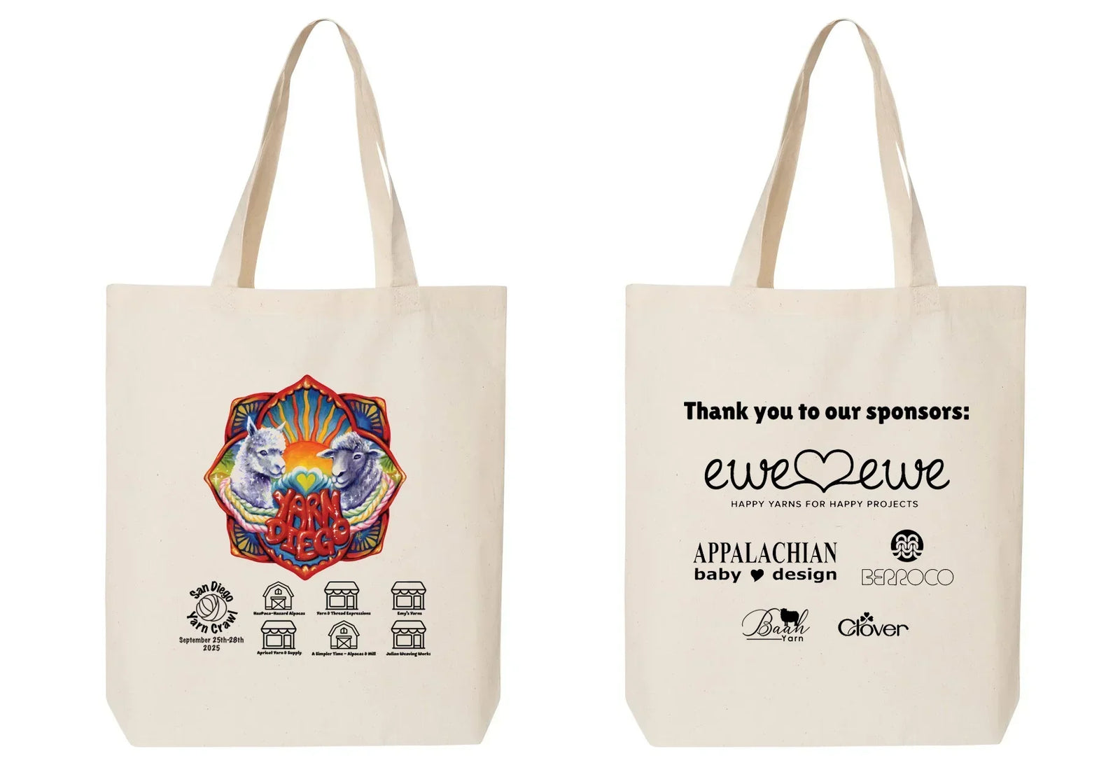 2025 San Diego Yarn Crawl Tote
