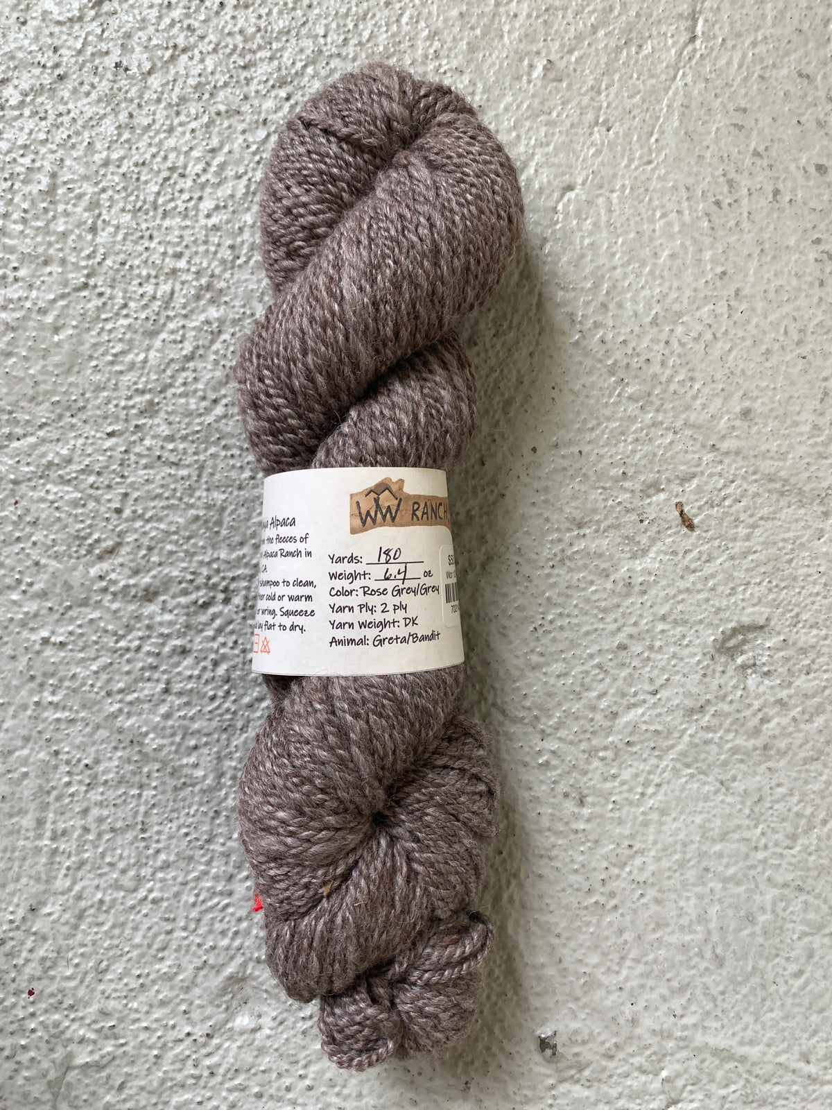 WW Ranch Local Alpaca Yarn