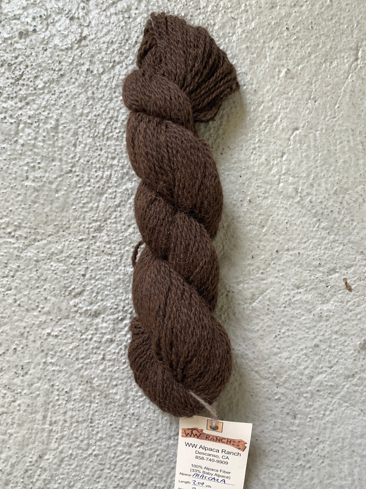 WW Ranch Local Alpaca Yarn