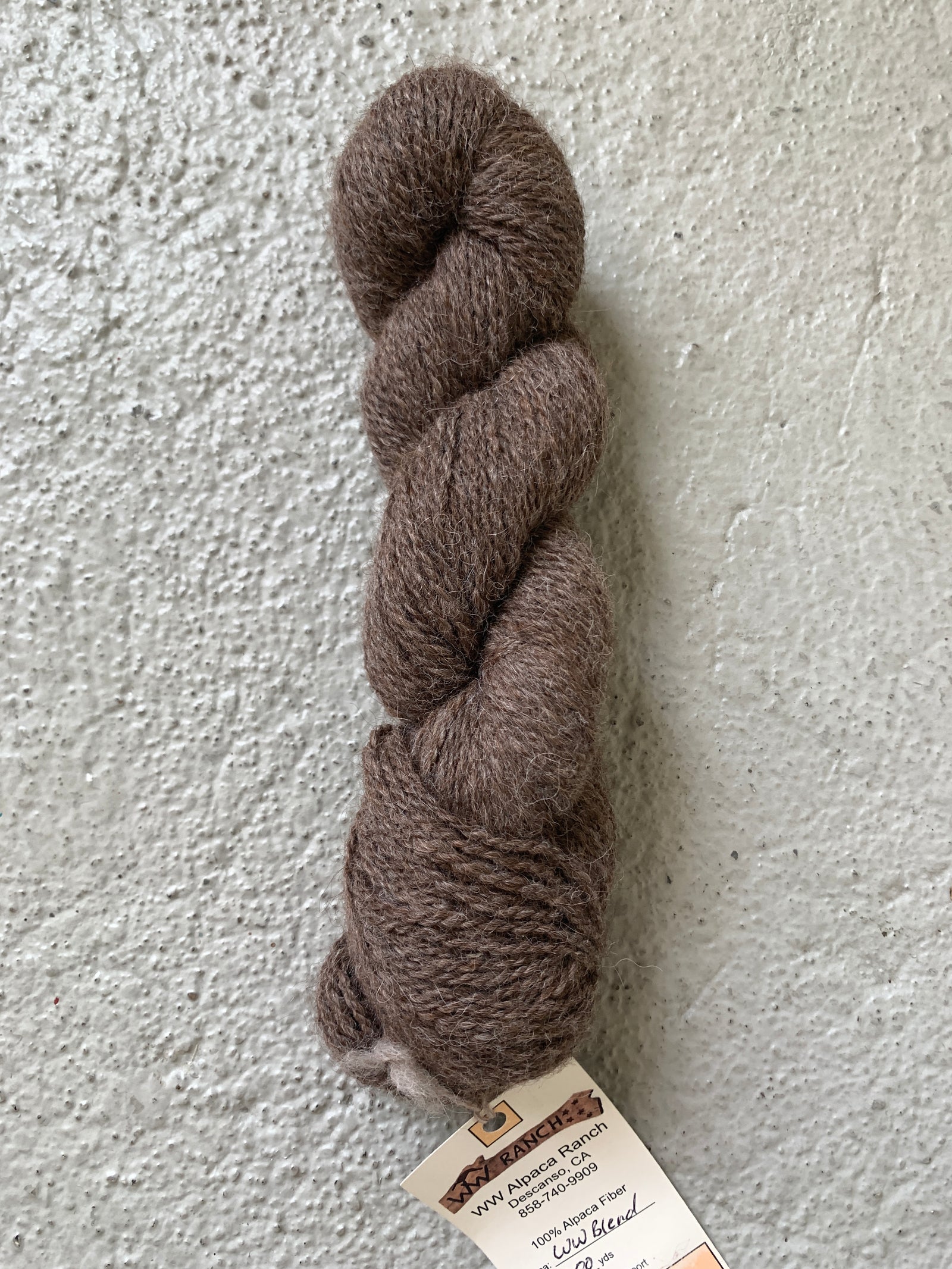 WW Ranch Local Alpaca Yarn