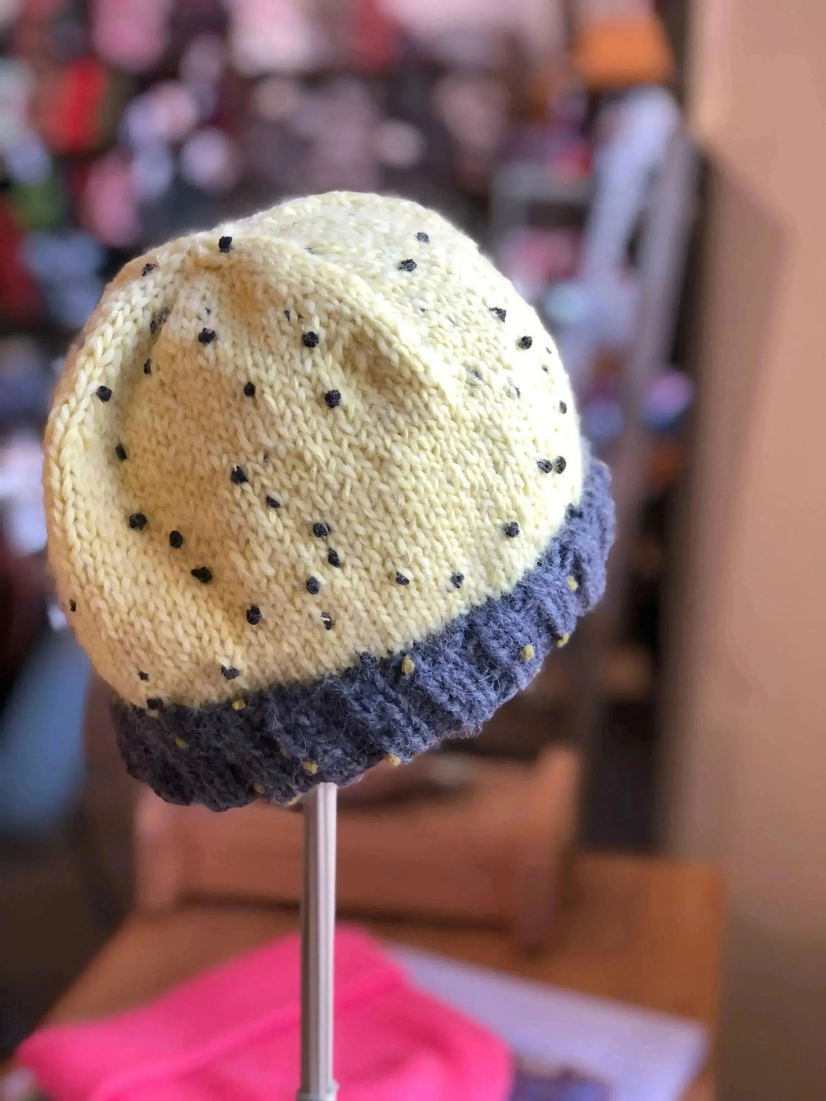 Pom Pom Beanie Kit - Apricot Yarn & Supply