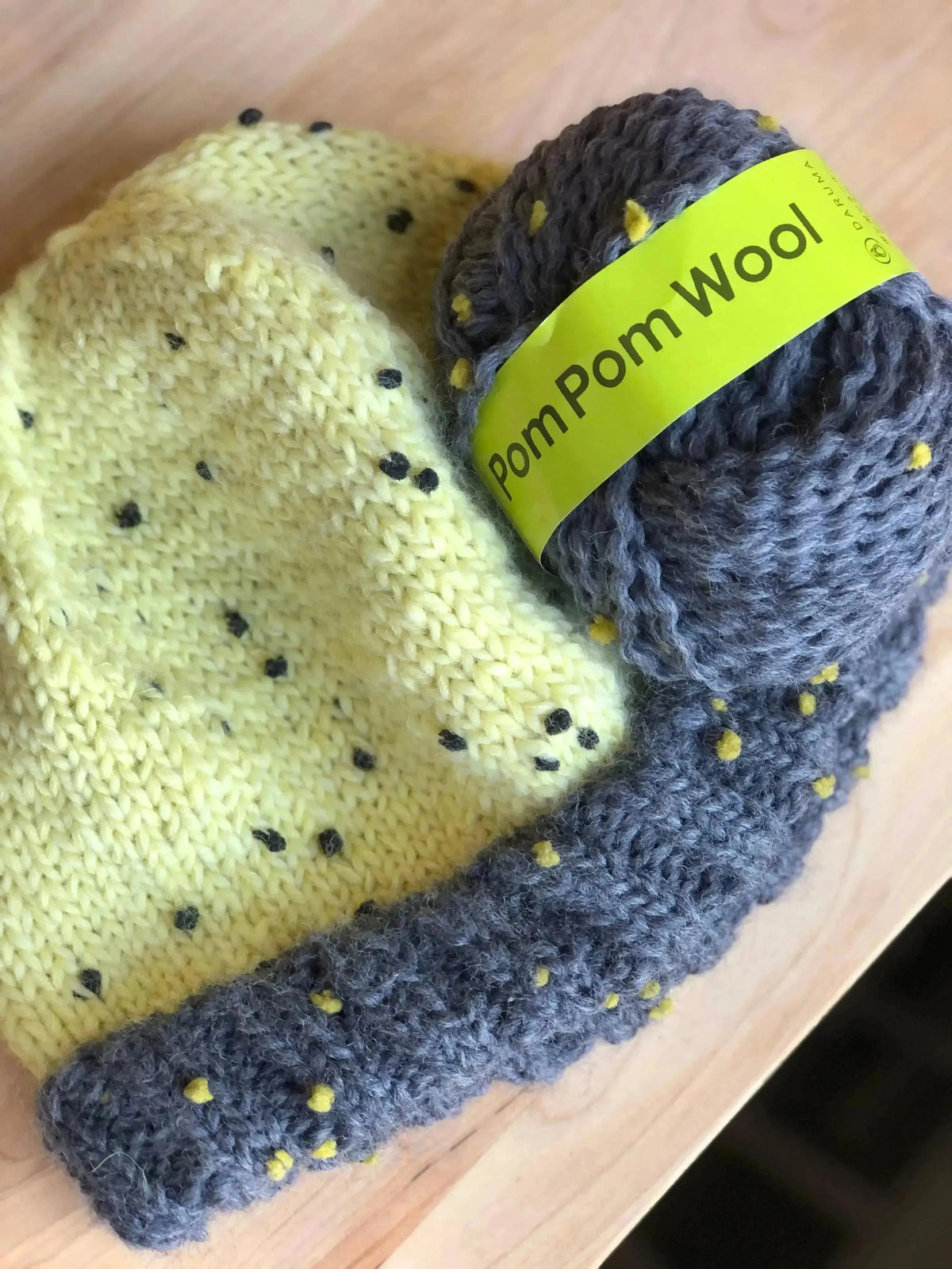 Pom Pom Beanie Kit - Apricot Yarn & Supply