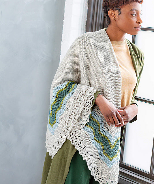 The Quill Shawl Class: an simple lace shawl