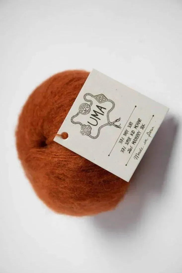 Mohair Yarn For Knitting, Crochet & Weaving - Apricot Yarn