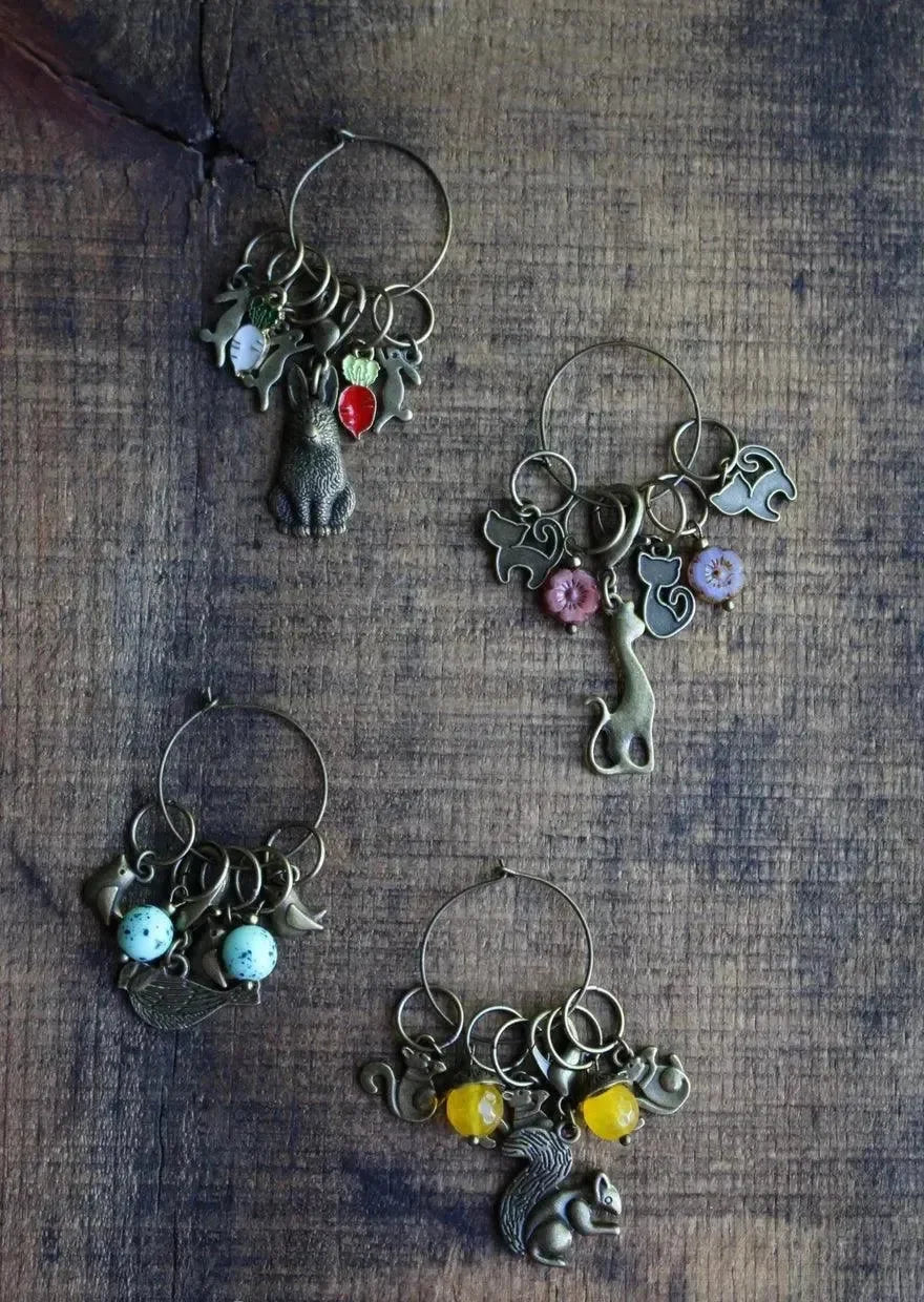 Animal Family Stitch Markers - Apricot Yarn & Supply