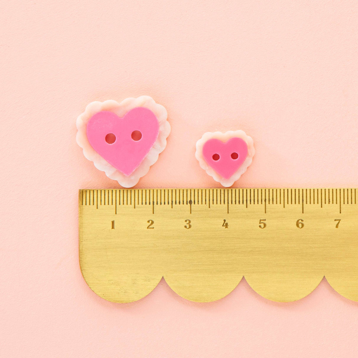 Sarah Hearts Pink Sweet Heart Small 5/8" Buttons