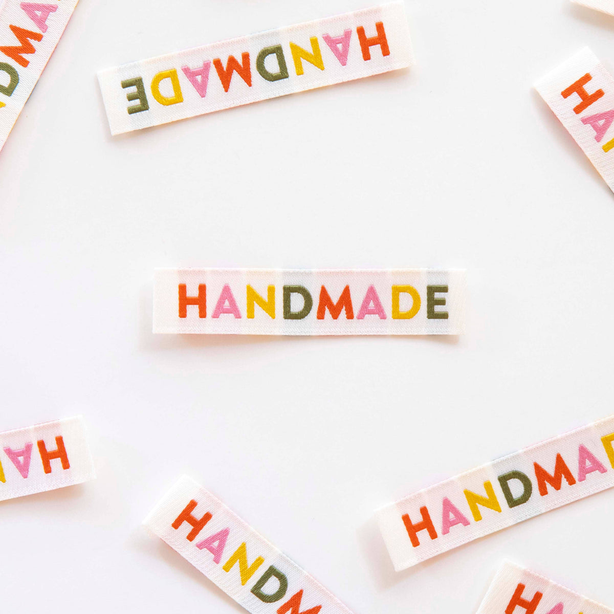 Sarah Hearts Handmade Woven Sewing Labels - Earth Tones