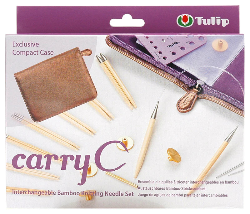 CarryC Interchangable Bamboo Knitting Needle Set