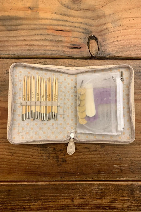 Tulip CarryC Interchangable Bamboo Knitting Needle Set - Apricot