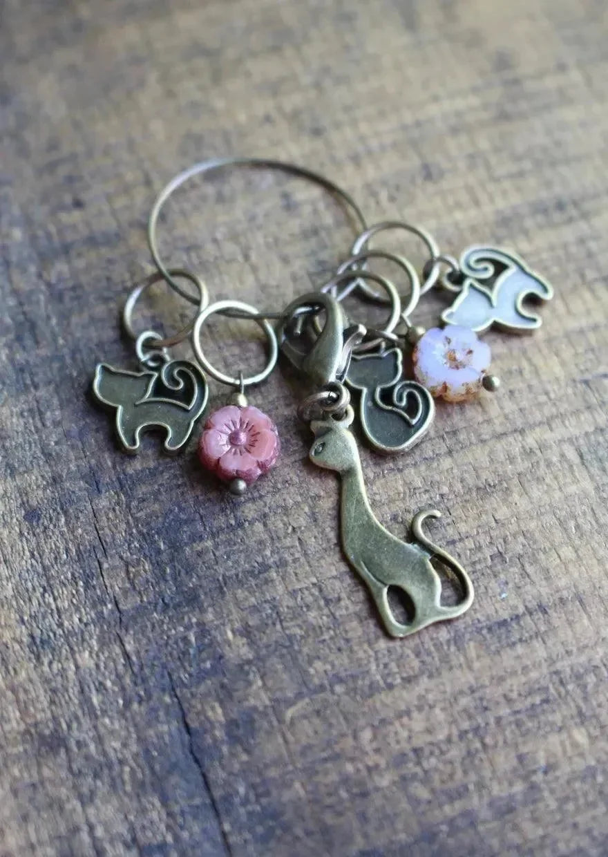 Animal Family Stitch Markers - Apricot Yarn & Supply