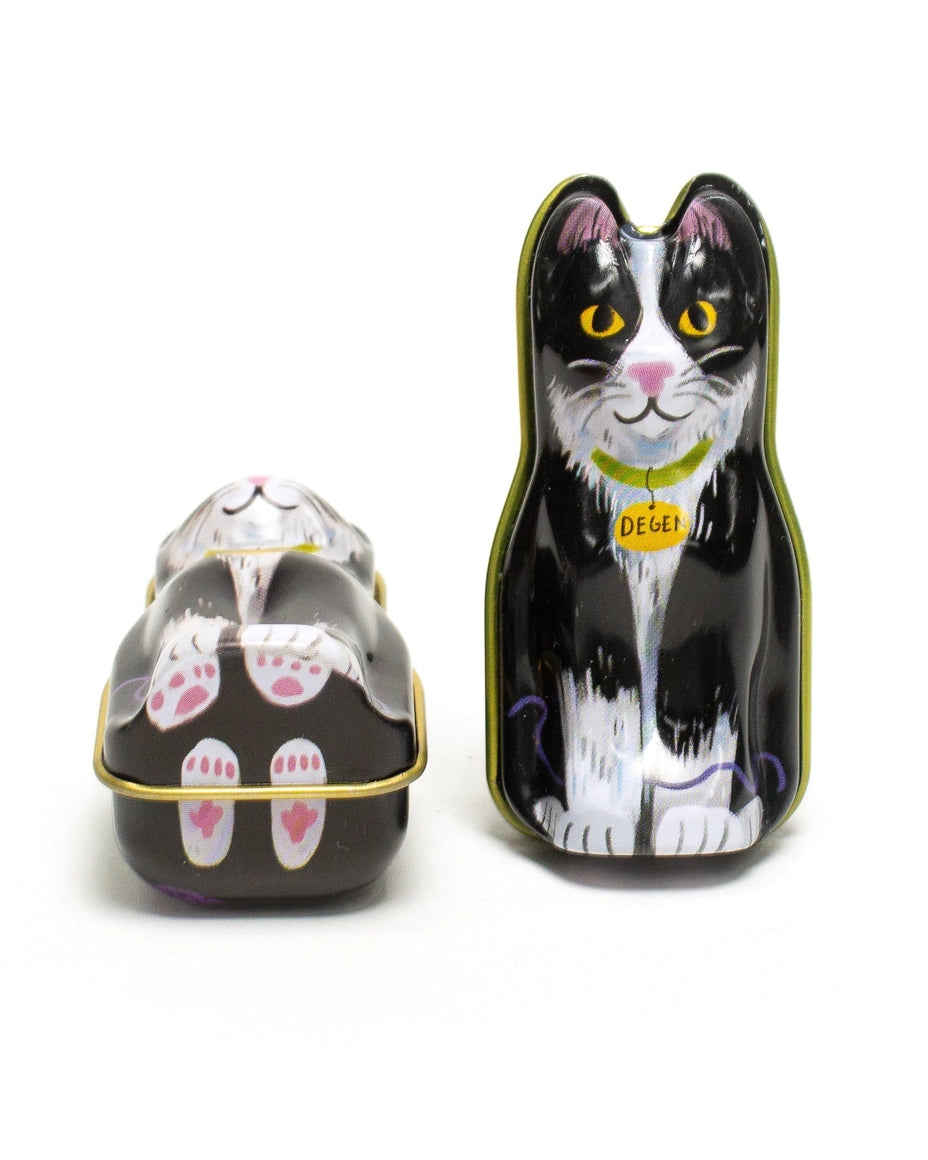DEGEN Black Cat Tin - Barber Cord
