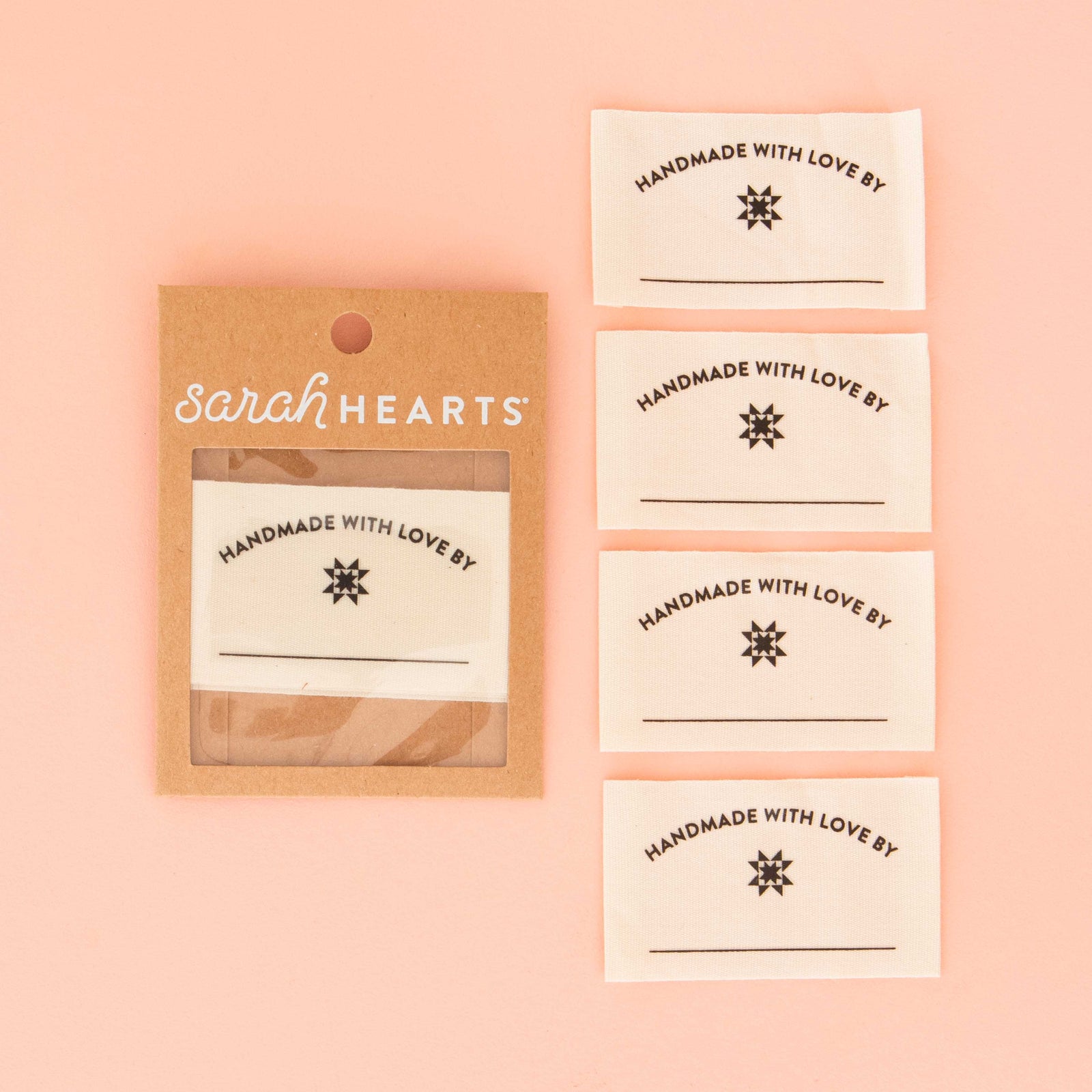 Sarah Hearts Handmade with Love Organic Cotton Write-In Sewing Labels