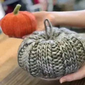 Knit Pumpkin Pattern - Apricot Yarn & Supply