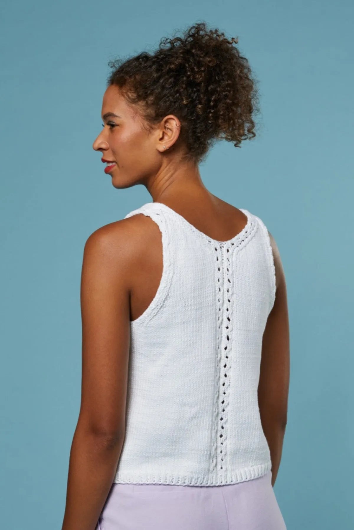 Lamana Ica Top Nicole Back - Apricot Yarn Supply