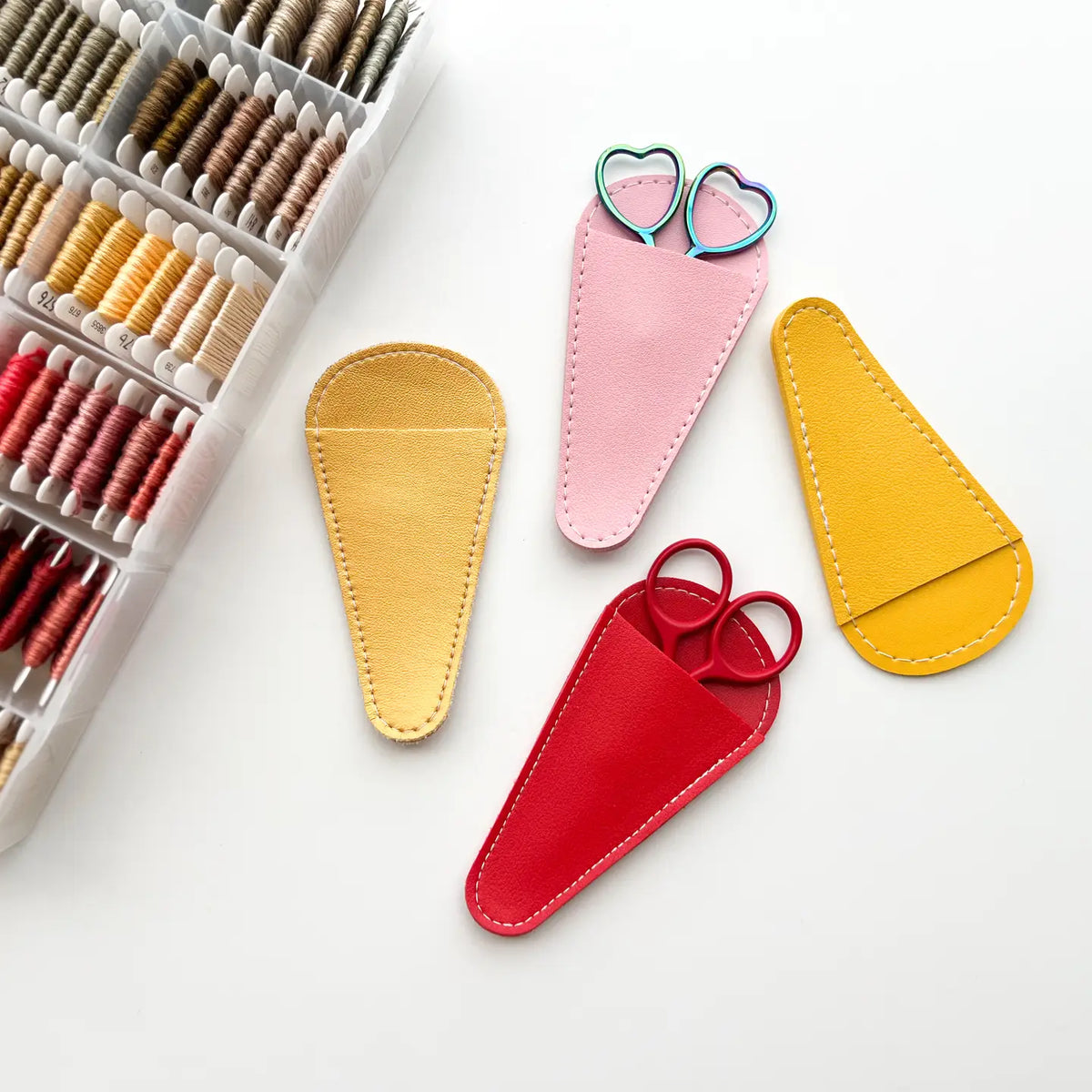 Matryoshka Doll Shop Leather Scissor Sheaths