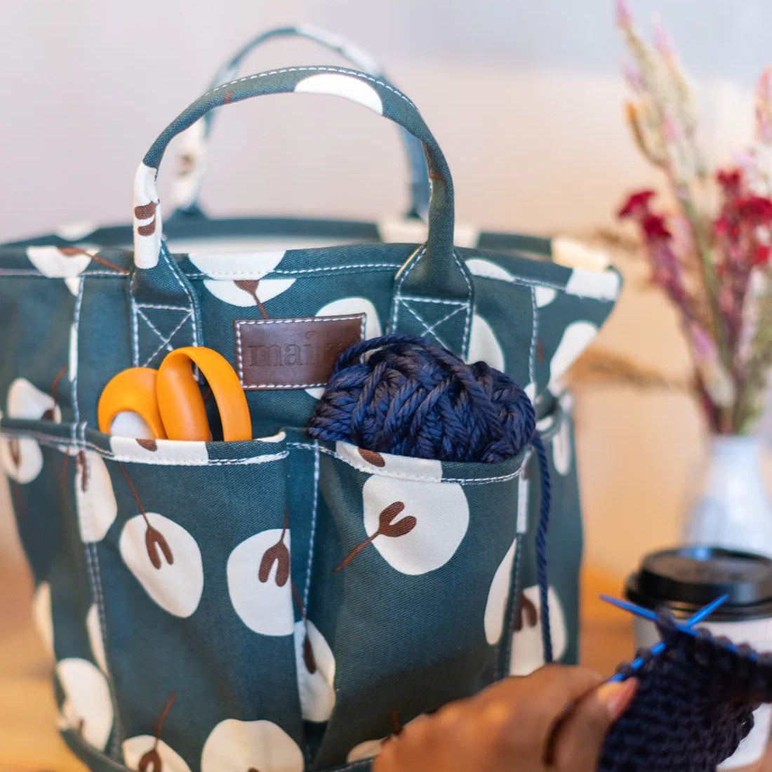 Maika Goods Project Tote - Apricot Yarn & Supply