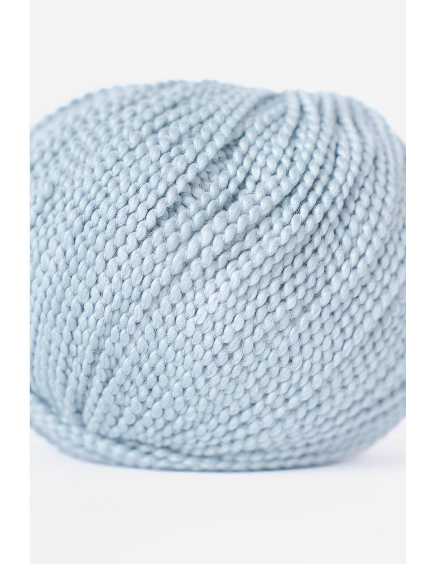 Side of 100% organic cotton yarn with soft yet strong texture brings depth and natural movement to your stitches.
