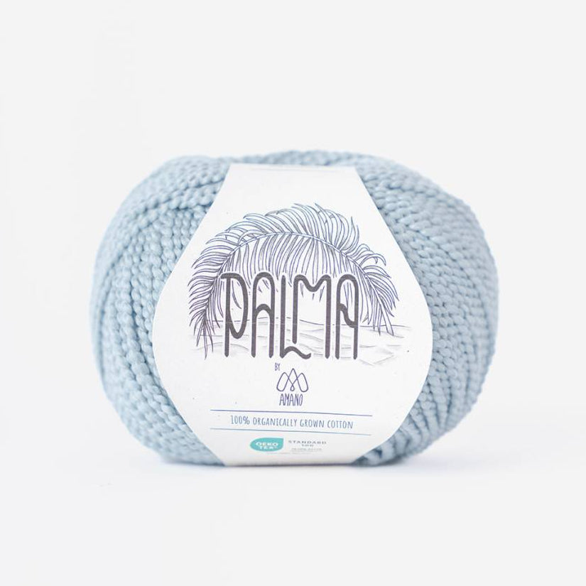 Skein of 100% organic cotton yarn with soft yet strong texture brings depth and natural movement to your stitches.