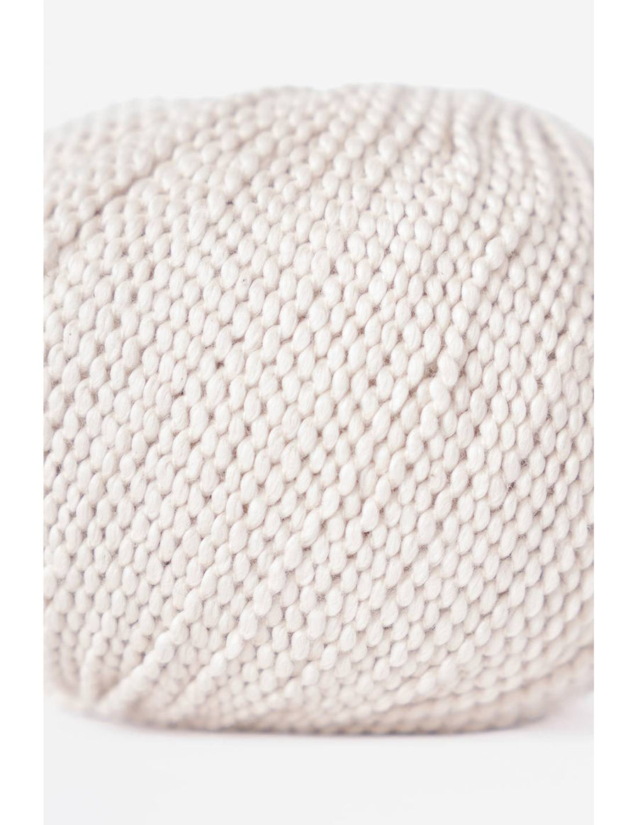 Side of 100% organic cotton yarn with soft yet strong texture brings depth and natural movement to your stitches.