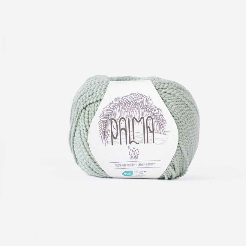 Skein of 100% organic cotton yarn with soft yet strong texture brings depth and natural movement to your stitches.
