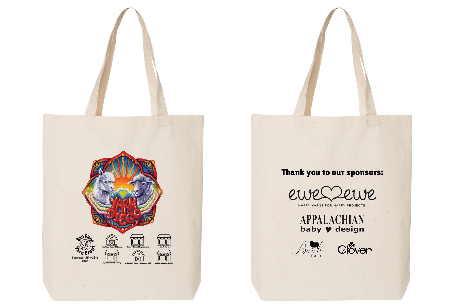 2025 San Diego Yarn Crawl Tote