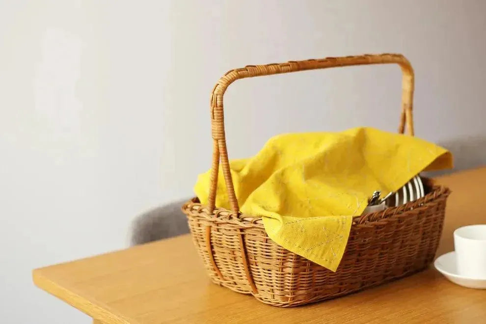 Daruma Sashiko Cloth - Apricot Yarn & Supply