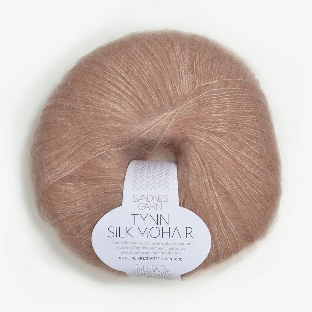 Kartofler rolle buste Sandnes Garn Tynn Silk Mohair Yarn - Apricot Yarn & Supply