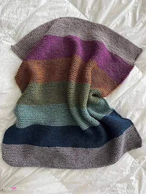 Softly Striped Blanket Kit - Apricot Yarn & Supply