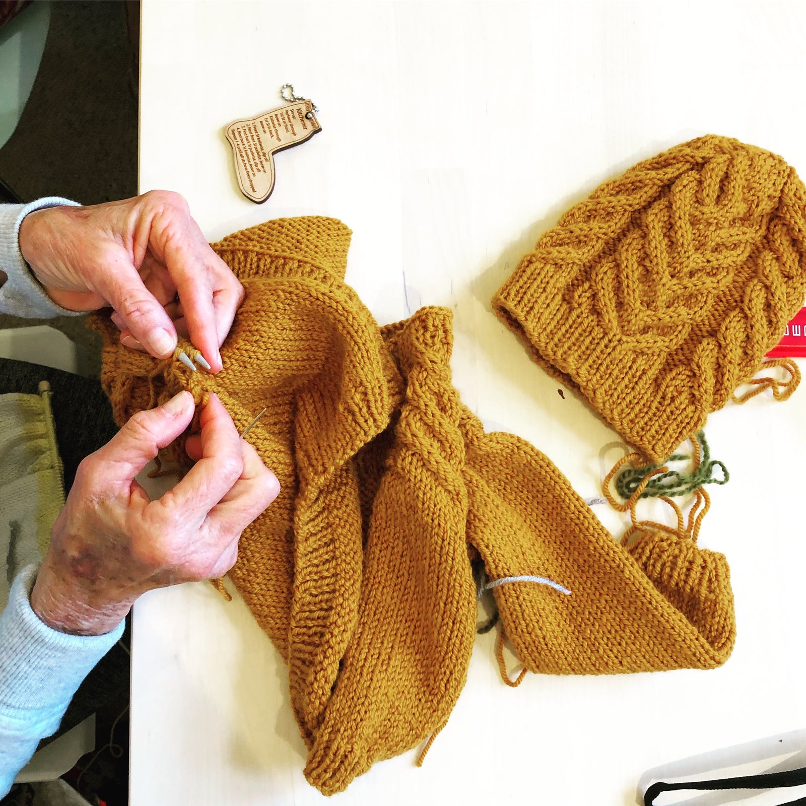 Crochet, Sew & Knitting Project Bags - Apricot Yarn & Supply