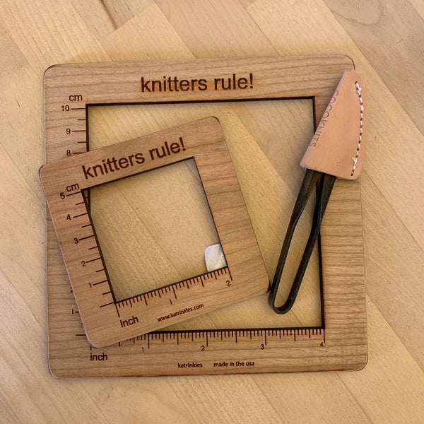 Knitting Swatch Gauge, Needle Gauge, Wood Knitting Accessories, Knitting  Tools, Gifts for Knitters, Eco-Friendly Knitting
