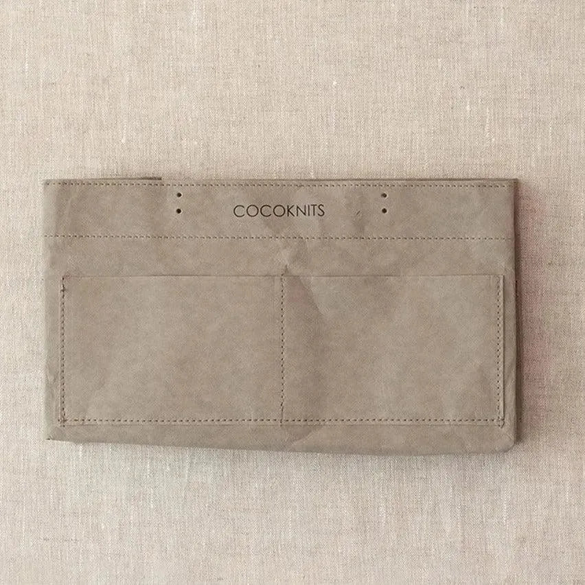 Cocoknits Project Caddy with Leather Handles - Apricot Yarn & Supply