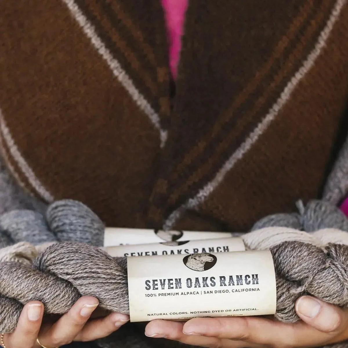 The Alpaca Shawl Kit - Apricot Yarn & Supply