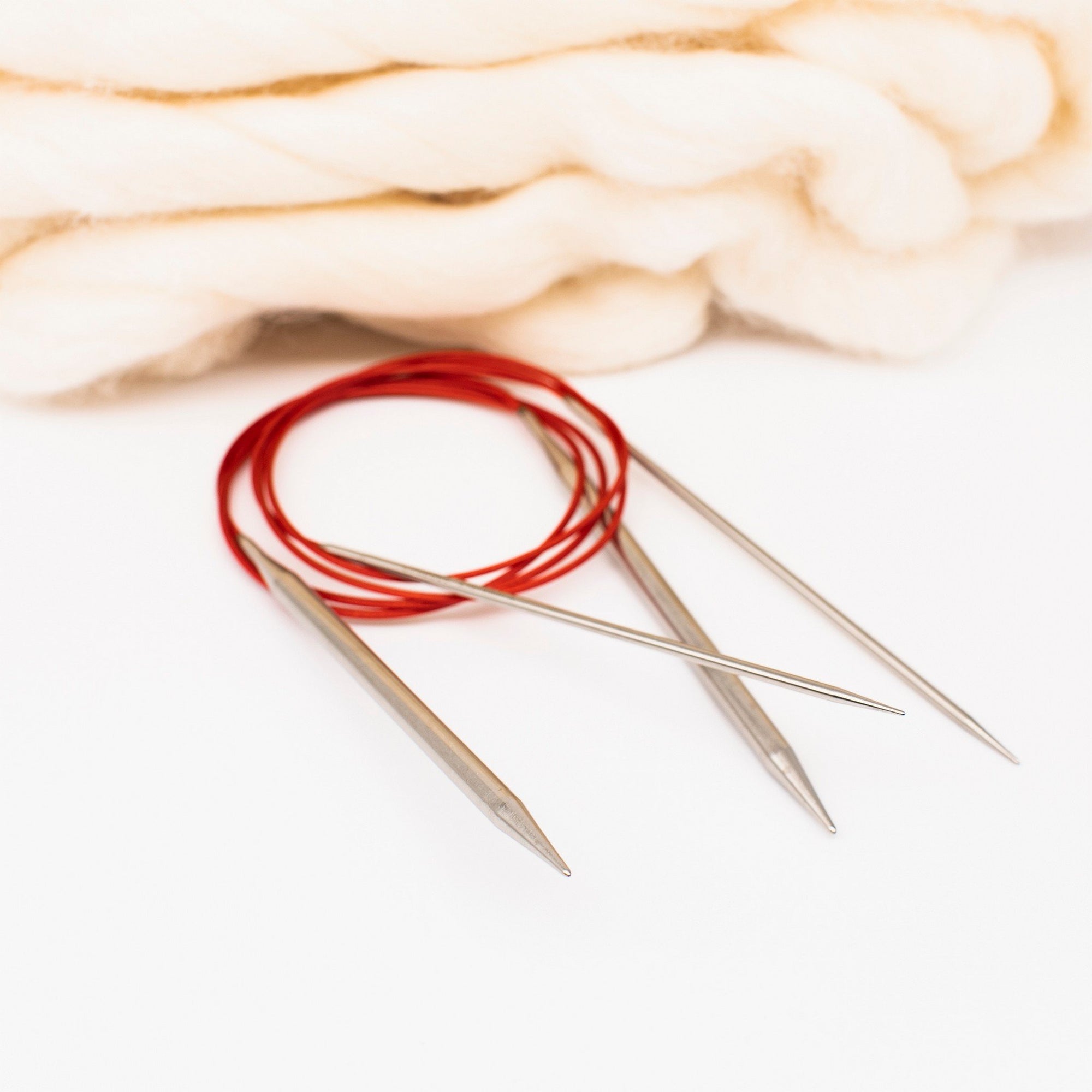 ChiaoGoo Red Lace Circular Knitting Needles - Apricot Yarn & Supply